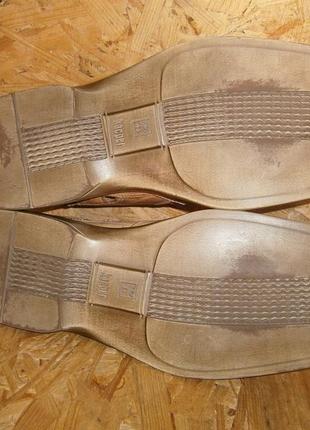 Туфлі чоловічі літні бежеві натуральна шкіра перфорація польща5 фото