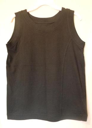 Жен.черная майка новая,100%коттон