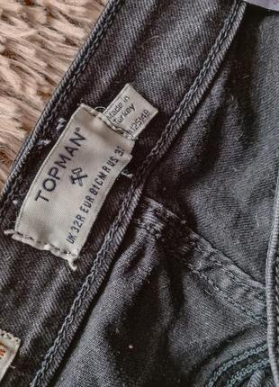 Черные рваные  джинсы3 фото