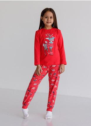 Пижама для девочки олени 0221
