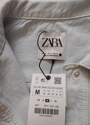 Джинсова куртка/сорочка від бренду  zara3 фото