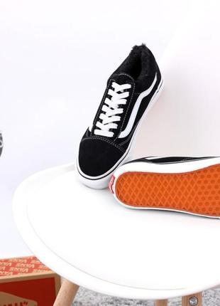 Кеді vans wit old skool зимові утеплені хутром жіночі та чоловічі