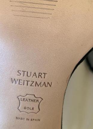 Босоніжки жіночі stuart weitzman (стюарт вайцман) morepearls чорні замшеві з перлинами в наявності10 фото