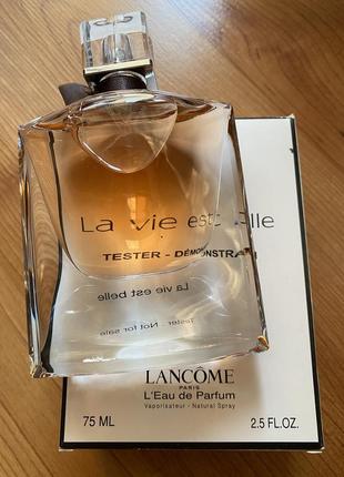 Lancome la vie est belle (тестер) 75 ml.1 фото