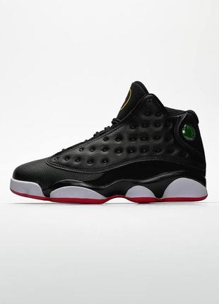 Чоловічі кросівки nike air jordan 13 retro black red