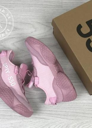 Жіночі кросівки adidas yeezy spiy-550 / рожеві4 фото