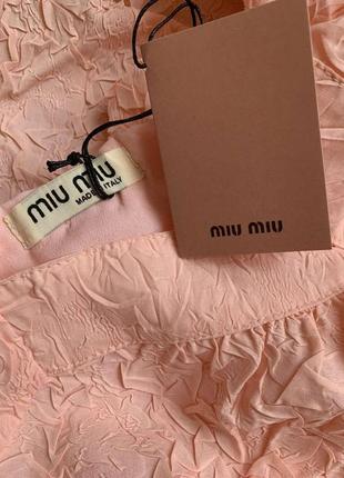 Платье в стиле miu miu беби долл розового цвета в наличии6 фото