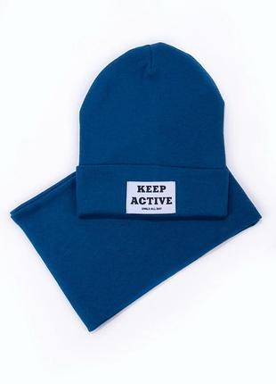 Комплект: шапка і шарф-хомут