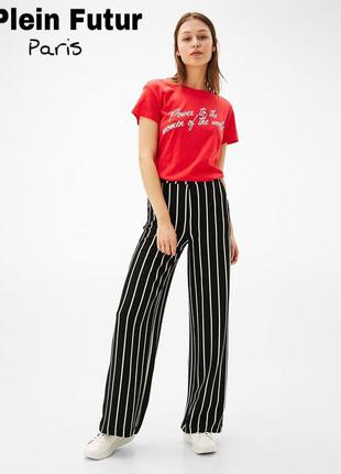 Cтрейчевые струящиеся брючки от французского бренда plein futur .
