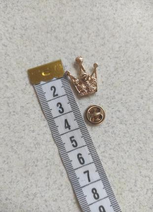 Брошка брошка значок корона значки золото срібло3 фото