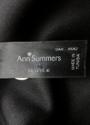 Черное платье ann summers с разрезами по бокам и розовой молнией мини8 фото