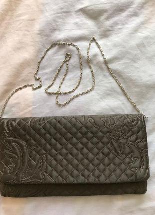 Тканевая сумочка на цепочке, отличный аксессуар