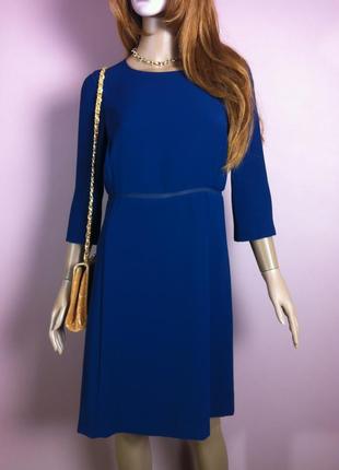 Темно - синее платье zara.8 фото
