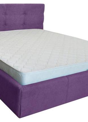Кровать двуспальная richman манчестер 180 х 200 см мисти dark violet с подъемным механизмом и нишей для белья