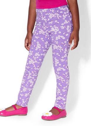 Трикотажні штани треггинсы з квітковим принтом childrens place - розмір 12-18 міс