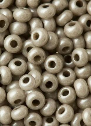 Бісер peciosa перлиновий 282 / 16949 розмір 10 сірий упаковка 5 грам