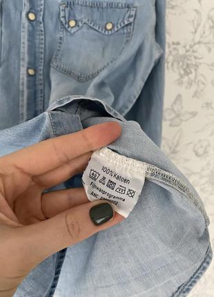 Очень крутая джинсовая рубашка 7