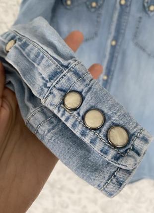 Очень крутая джинсовая рубашка 6