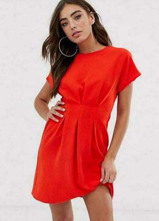 Оригінальне яскраве червоне плаття asos