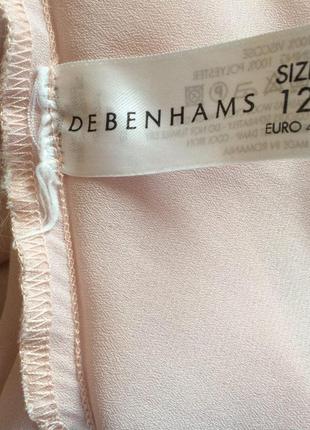 Нежная розовая с цветочным принтом юбка  debenhams для  anne brooks petite из вискозы4 фото