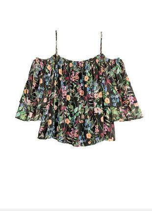 H&m летняя сатиновая блузка2 фото