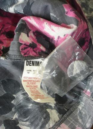 Легкий пиджак в цветы с карманами "denim co" мадрид10 фото