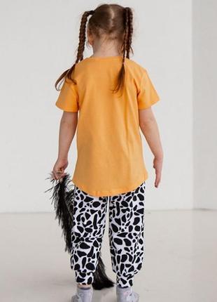 Пижама для девочки с штанами жираф 75595 фото