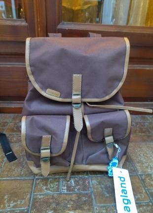 Стильний рюкзак bagland бюджетний якісний вмісткий коричневий