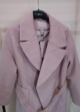 Розовое пальто1 фото