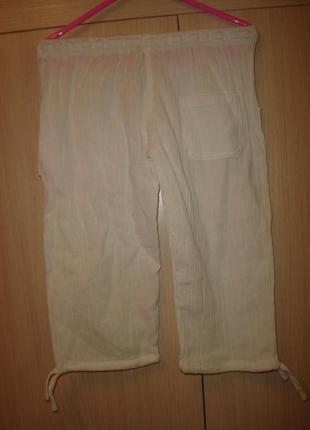 Легкие белые штаны, брючки на 2 года4 фото