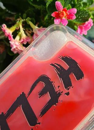 Неоновый чехол для iphone x/xs. неоновый песок 3