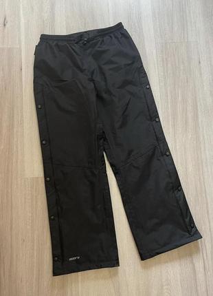 Чорні спортивні базові штани кюлоти чорні спортивні штани на закльопках кюлоти на резинці m/l1 фото