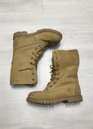Брендові шкіряні черевики нубук як timberland