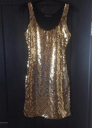 Коктейльное  платье в пайетках от etincelle couture!