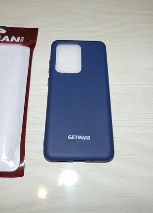 Чохол silicone cover getman for magnet для samsung galaxy s20 ultra синій