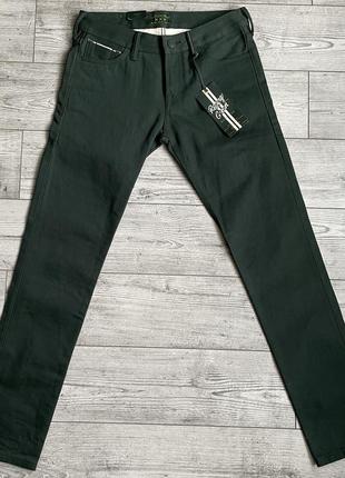 Джинси scotch & soda lot. 22 tye slim carrot fit racing green selvedge jeans3 фото