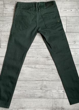 Джинси scotch & soda lot. 22 tye slim carrot fit racing green selvedge jeans7 фото