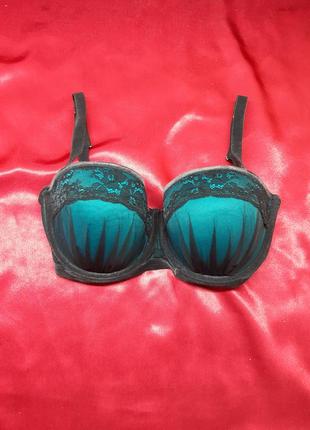 Чёрный чорний голубой зелёный кружевной винтажный бюстгальтер лифчик с мягкими паролоновыми чашками без пушапа анжелика в сетку сеточку чашка f
