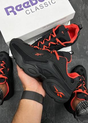 Чоловічі кросівки reebok dmx black orange2 фото