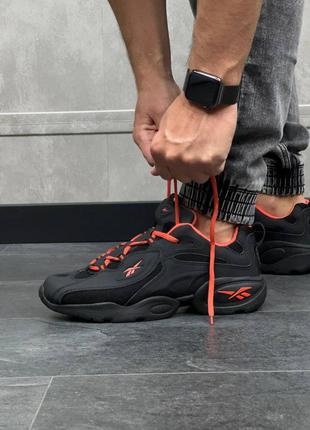 Чоловічі кросівки reebok dmx black orange7 фото