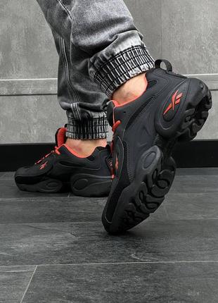Чоловічі кросівки reebok dmx black orange8 фото