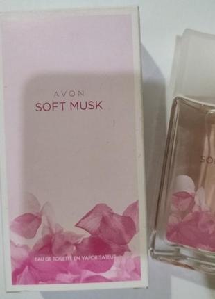 Avon soft musk женская туалетная вода 50 мл