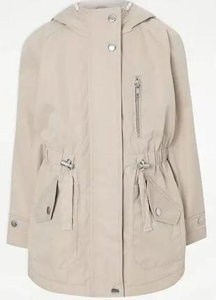 Кремова легка водовідштовхувальна парка george р.116cм