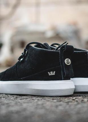 Supra charles black premium suede6 фото