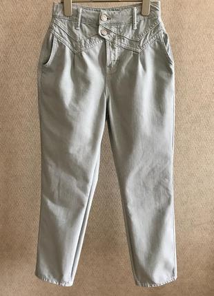 Джинсы женские river island, высокая посадка, фисташковые, xs