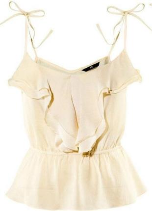 Блуза топ з рушками