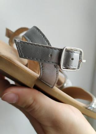Босоножки сандалии george ,серебро 264 фото