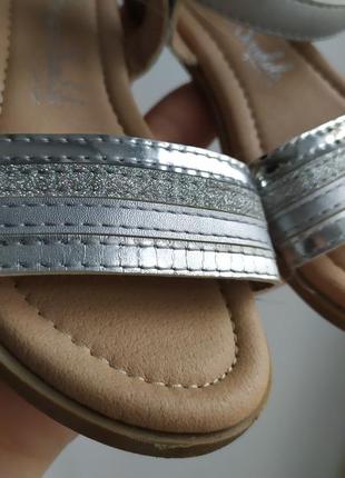 Босоножки сандалии george ,серебро 262 фото