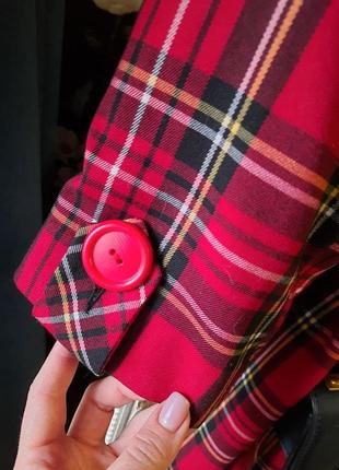 Шотландское пальто скотиш, клетчатый плащ актуальное💥5 фото