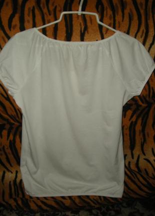 Супер блуза білосніжна"sprit"р. м,100%коттон-110грн.5 фото